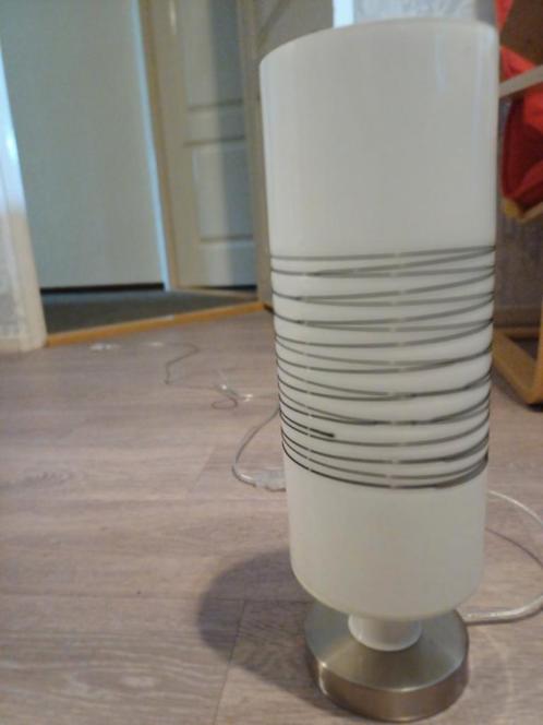 Mooie sfeervolle lamp, Huis en Inrichting, Lampen | Tafellampen, Zo goed als nieuw, Minder dan 50 cm, Glas, Metaal, Ophalen of Verzenden