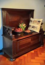 Prachtig massief antiek bankje, Ophalen of Verzenden