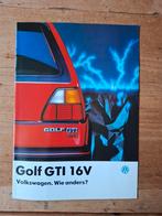 Volkswagen Golf GTI 16V brochure - 1986, Ophalen of Verzenden, Zo goed als nieuw, Volkswagen