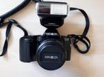 Minolta Dynex SPxi analoog met zoom en flitser, Ophalen of Verzenden, Gebruikt, Minolta