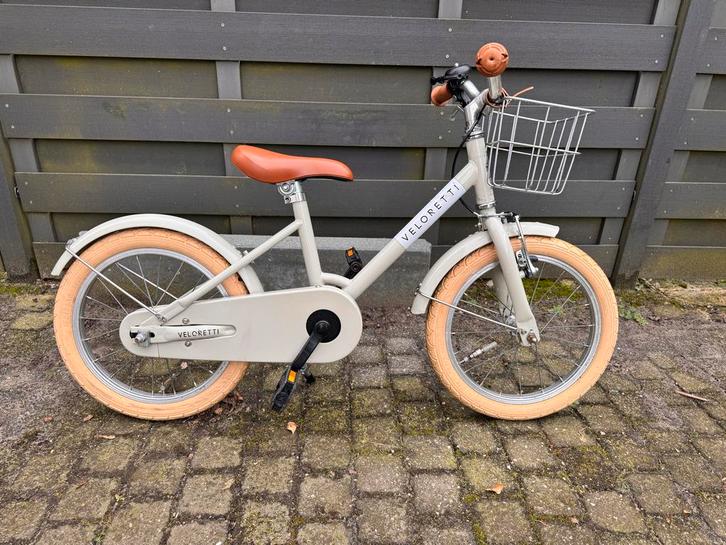 Veloretti Maxi Pebble Grey 16 inch - Nette Staat, Fietsen en Brommers, Fietsen | Meisjes, Gebruikt, 16 inch, Handrem, Ophalen
