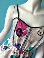 Vintage romantische zomerjurk maat M, Maat 38/40 (M), Overige kleuren, Verzenden, Vintage
