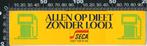 Sticker: Seca - Allen op dieet zonder lood, Verzamelen, Verzenden, Zo goed als nieuw, Bedrijf of Vereniging