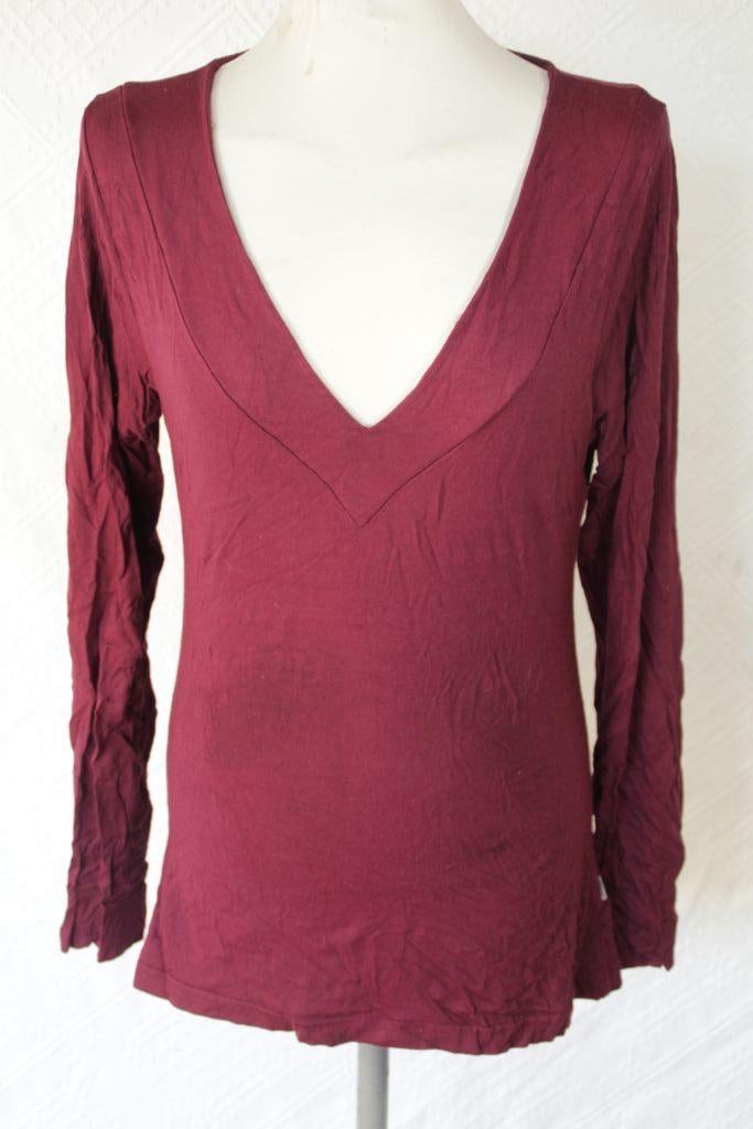 Mooi bordeaux rood shirt.Mt S.Merk Me & Mrs Jones, Kleding | Dames, ., Ophalen of Verzenden, Zo goed als nieuw, Maat 36 (S)