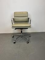 3x Vitra Eames EA 217 Soft Pad Bureaustoel Olijf - Chroom, Huis en Inrichting, Ophalen of Verzenden, Zo goed als nieuw, Bureaustoel