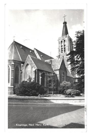 981683 Kloetinge Zeeland 1961 N herv Kerk Gelopen met zegel beschikbaar voor biedingen