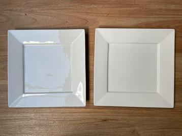 Grote borden 30x30cm set van 2 - wit Xenos beschikbaar voor biedingen