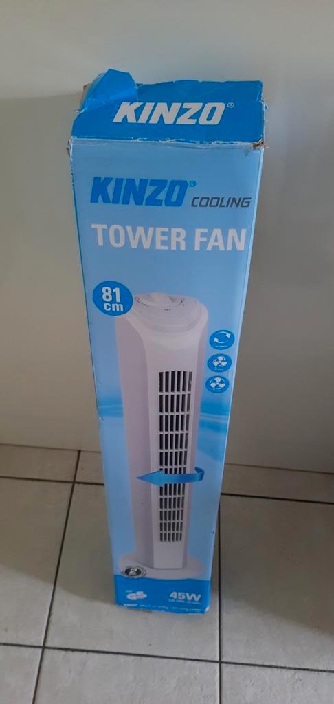 Nieuwe Kinzo Torenventilator - 3 Snelheden, 45W, Witgoed en Apparatuur, Ventilatoren, Nieuw, Torenventilator, Ophalen of Verzenden