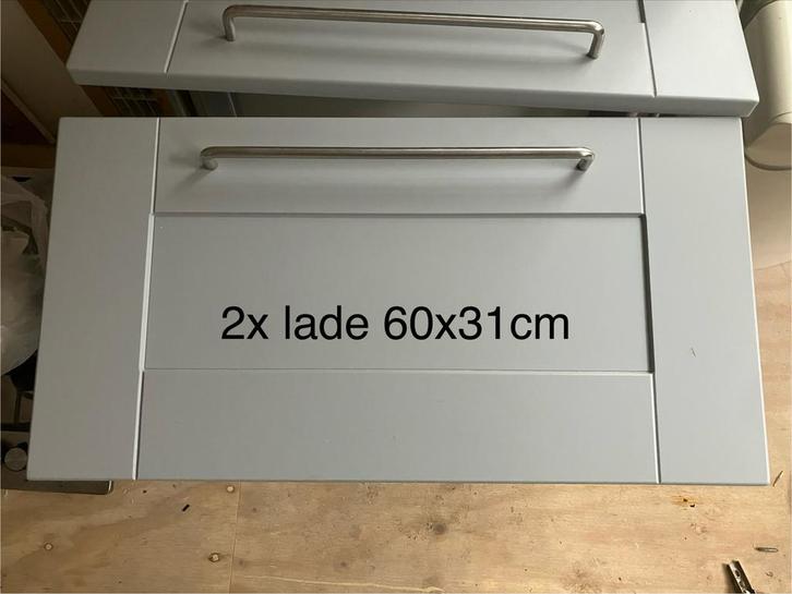 Keukenkast 217,5cm diverse lades frontjes, Huis en Inrichting, Keuken | Keukenelementen, Gebruikt, 200 cm of meer, 50 tot 100 cm