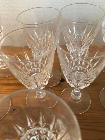 Vintage Kristallen glazen - geslepen glas beschikbaar voor biedingen