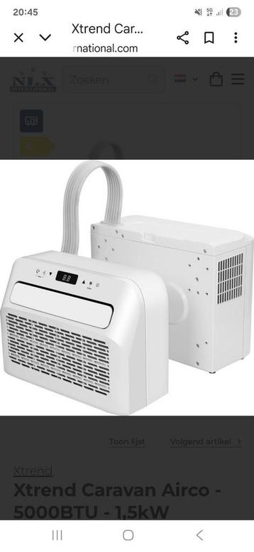 Homatiq caravan split airco 5000 BTU beschikbaar voor biedingen