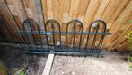 2 stuks groene ijzeren tuinhekjes, Tuin en Terras, Ophalen, Gebruikt, IJzer, Sierhekwerk
