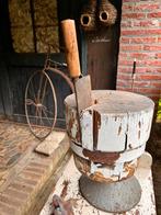 Antiek Hakblok met Bijl, Antiek en Kunst, Curiosa en Brocante, Ophalen