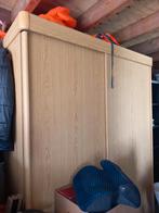 2 deurs stevige houtnerf kledingkast slaapkamerkast, Ophalen, Gebruikt, 50 tot 75 cm, 150 tot 200 cm