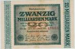 20-626 Duitsland 20 miljard mark 1923, Postzegels en Munten, Los biljet, Duitsland, Verzenden