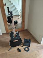 Fazley gitaar FE118CBK + Roland MICRO CUBE versterker, Ophalen, Zo goed als nieuw, Minder dan 50 watt