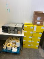 3x Labelprinter Zebra zt230 en s4m met nieuwe labels, Ophalen, Gebruikt, ., Etiket