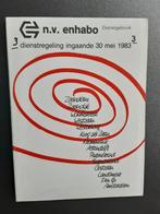 N.V. ENHABO ZAANDAM DIENSTREGELING INGAANDE 30 MEI 1983, Ophalen of Verzenden, Bus of Metro, Boek of Tijdschrift