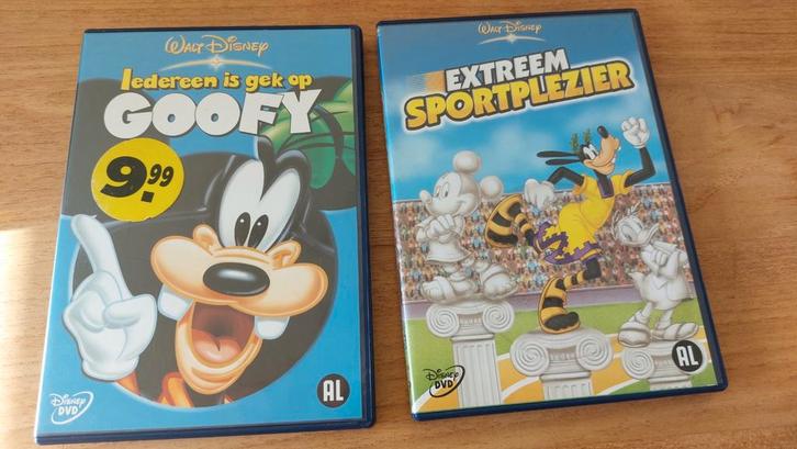 2 leuke DVDs van en met Goofy zoals sporten met Goofy, Cd's en Dvd's, Dvd's | Tekenfilms en Animatie, Zo goed als nieuw, Europees