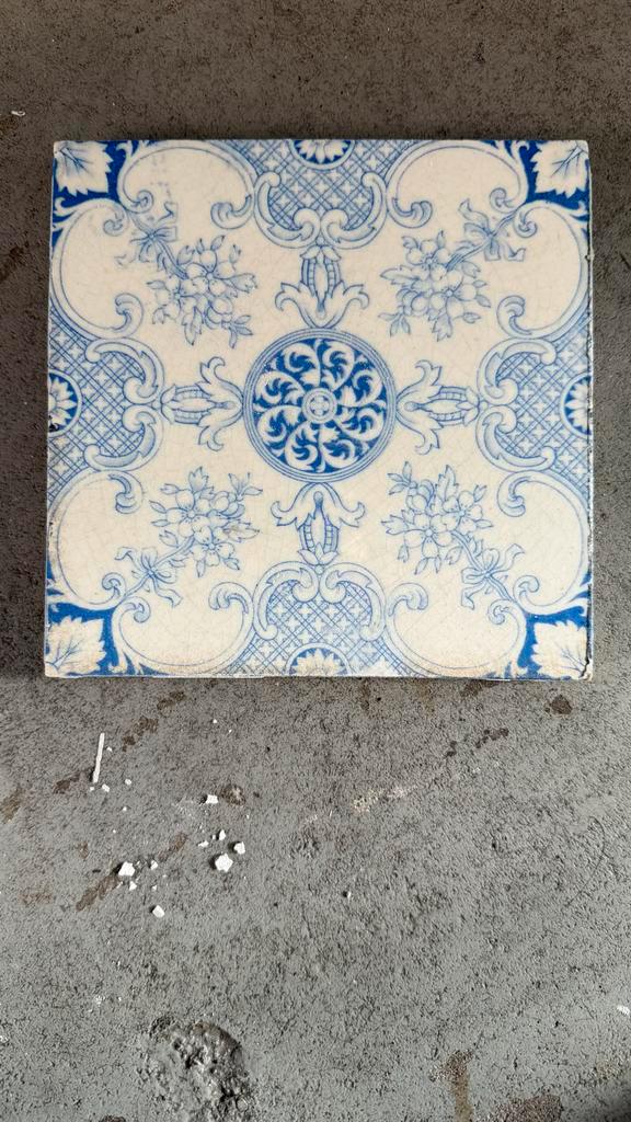 Antieke Handgemaakte Tegels, Doe-het-zelf en Verbouw, Tegels, Gebruikt, Wandtegels, Keramiek, Minder dan 20 cm, Minder dan 20 cm