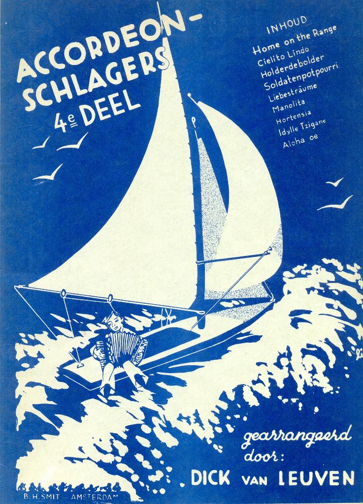 bladmuziek accordeon schlagers 4e deel, Ophalen of Verzenden, Gebruikt, Thema, Klarinet