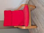 Poäng fauteuil rood, Ikea, Huis en Inrichting, Fauteuils, Ophalen, Gebruikt, 75 tot 100 cm, 50 tot 75 cm