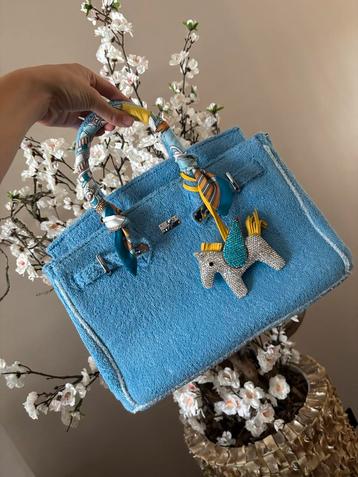 Terry Birkin 30cm Blauw/Lichtblauw (Birkin) beschikbaar voor biedingen