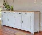 Massief eiken houten dressoir, Huis en Inrichting, Kasten | Dressoirs, Ophalen, Gebruikt, Eikenhout, 200 cm of meer