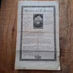 Antieke Duits document heilige communie uit 1825, Antiek en Kunst, Ophalen of Verzenden