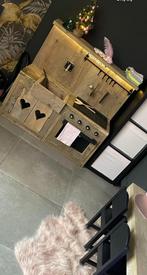 Steigerhout speel keuken, Ophalen, Zo goed als nieuw