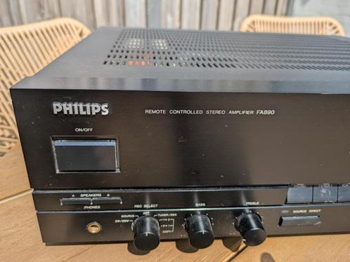 Phillips FA890 versterker (incl. RC890 afstandsbediening), Audio, Tv en Foto, Versterkers en Receivers, Gebruikt, Stereo, 60 tot 120 watt