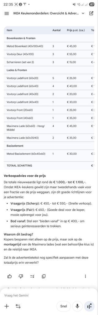 IKEA Voxtorp mat wit Maximera lades kasten Metod Greeploos - afbeelding 5