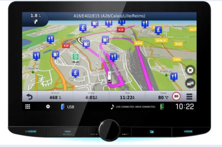 Kenwood Camper en vrachtwagen navigatie, Auto diversen, Autonavigatie, Zo goed als nieuw, Ophalen