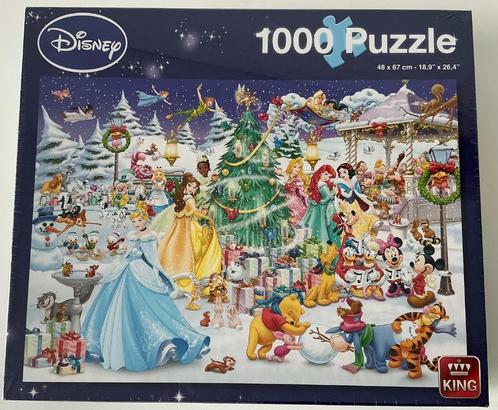 King Disney 4 puzzels, 3x1000 en 1x 1500 stukjes,, Hobby en Vrije tijd, Denksport en Puzzels, Nieuw, Legpuzzel, Ophalen of Verzenden