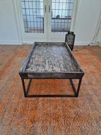 Design Salontafel Joop met ijzeren onderstel, Huis en Inrichting, Tafels | Salontafels, Ophalen, 100 tot 150 cm, 50 tot 100 cm