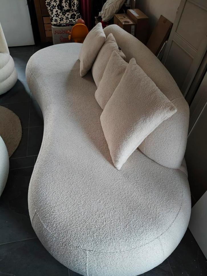 Unieke Boomerang bank van Zitmaxx Meubelen, Huis en Inrichting, Banken | Sofa's en Chaises Longues, Zo goed als nieuw, Driepersoons