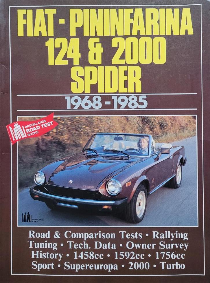 Fiat 124 sport/spider boeken, folder en artikelen, Boeken, Auto's | Boeken, Gelezen, Overige merken, Ophalen of Verzenden