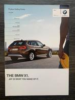 Product informatie brochure BMW X1 2009 nieuw, Nieuw, Ophalen of Verzenden, BMW, BMW