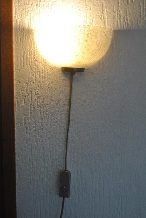 wandlamp, glas, Huis en Inrichting, Lampen | Wandlampen, Gebruikt, Glas, Ophalen of Verzenden
