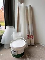 Glasvlies behang + lijm (nieuw), Ophalen, Nieuw, Wit