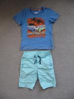 T-shirt en korte broek blauw maat 122 jongen, Kinderen en Baby's, Kinderkleding | Maat 122, Ophalen, Gebruikt, Jongen, Setje