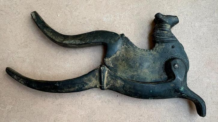 Bronzen betelnootkraker, antiek, Antiek en Kunst, Kunst | Niet-Westerse kunst, Ophalen of Verzenden