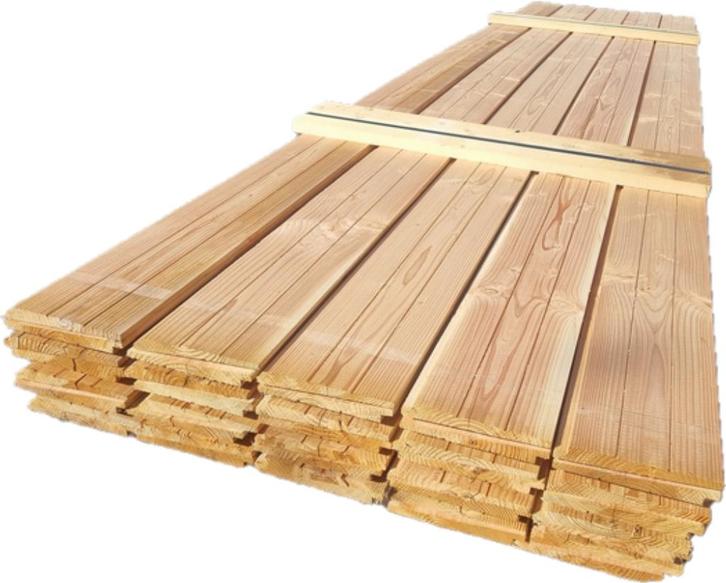 28 m2 Zweeds rabat Douglas hout - nr: TP259, Tuin en Terras, Palen, Balken en Planken, Nieuw, Planken, 250 cm of meer, Ophalen
