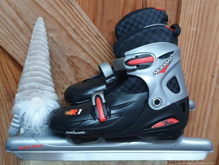 NIJDAM verstelbare schaatsen combinoren mt 38-41 GESLEPEN, Sport en Fitness, Schaatsen, Zo goed als nieuw, Combinoren, Nijdam