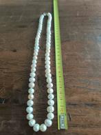 Parelketting met zilveren sluiting, Sieraden, Tassen en Uiterlijk, Kettingen, Ophalen of Verzenden, Zo goed als nieuw