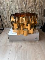 Goude hanglamp, Huis en Inrichting, Lampen | Hanglampen, Ophalen, Nieuw, Minder dan 50 cm