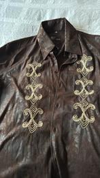 Prachtig italiaans overhemd Mt L, Kleding | Heren, Overhemden, Ophalen of Verzenden, Nieuw, Bruin, Halswijdte 41/42 (L)