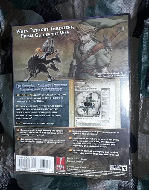 Zelda twilight princess gamecube strategy guide, Spelcomputers en Games, Games | Nintendo GameCube, Nieuw, Avontuur en Actie, 1 speler