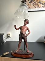 Antieke Art Nouveau Tafellamp, Antiek en Kunst, Antiek | Lampen, Ophalen
