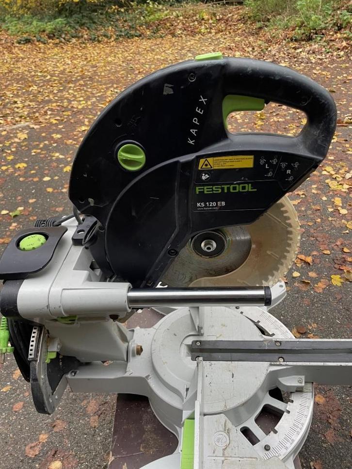 Festool KS120EB Kapex afkortzaag, Doe-het-zelf en Verbouw, Gereedschap | Zaagmachines, Gebruikt, Afkortzaag, 1200 watt of meer
